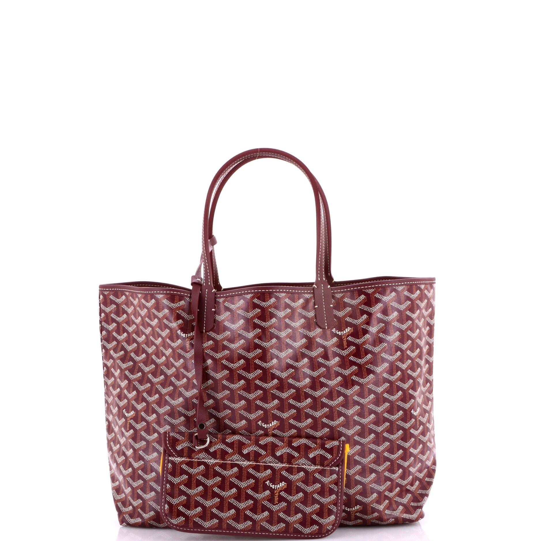 Pre-Owned Goyard Saint Louis Tote Coated Canvas PM, Alternate, color, Red