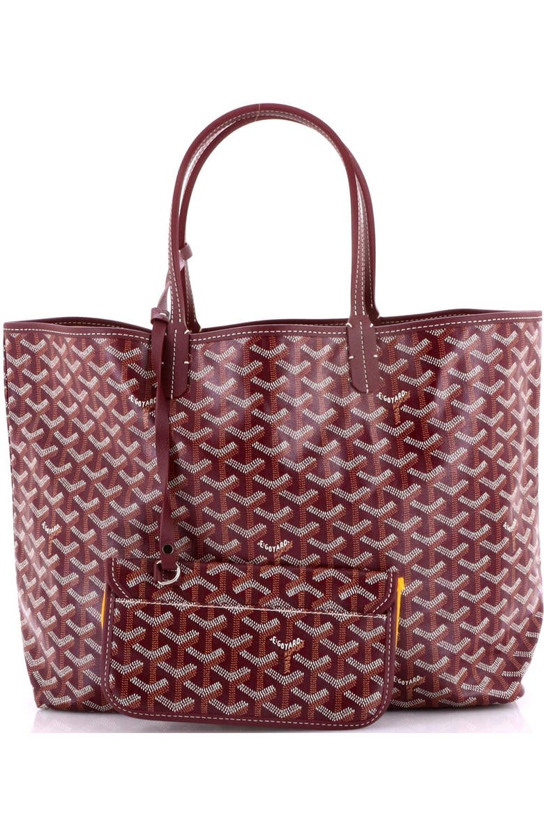 Pre-Owned Goyard Saint Louis Tote Coated Canvas PM, Alternate, color, Red