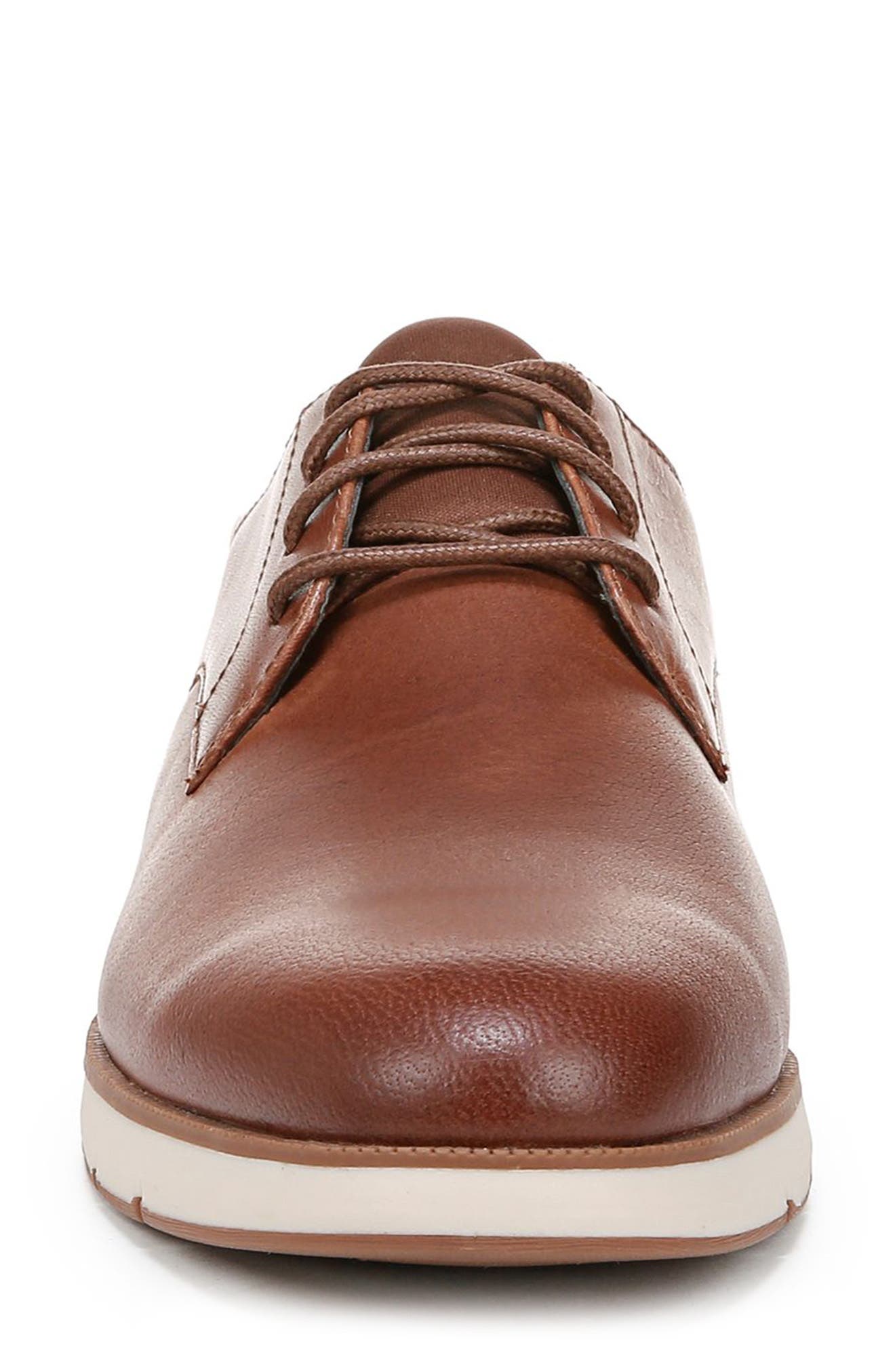 Feel Driven Plantar Fasciitis Leather Oxford, Alternate, color, BROWN