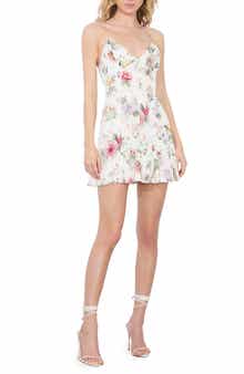 Alice + Olivia Julietta Floral Print Minidress