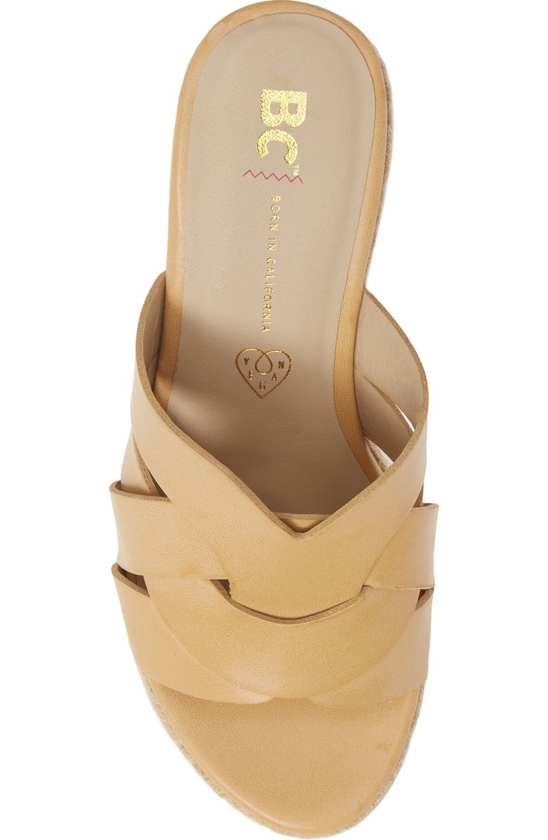 BC Footwear Eden Vegan Espadrille Wedge, Alternate, color,