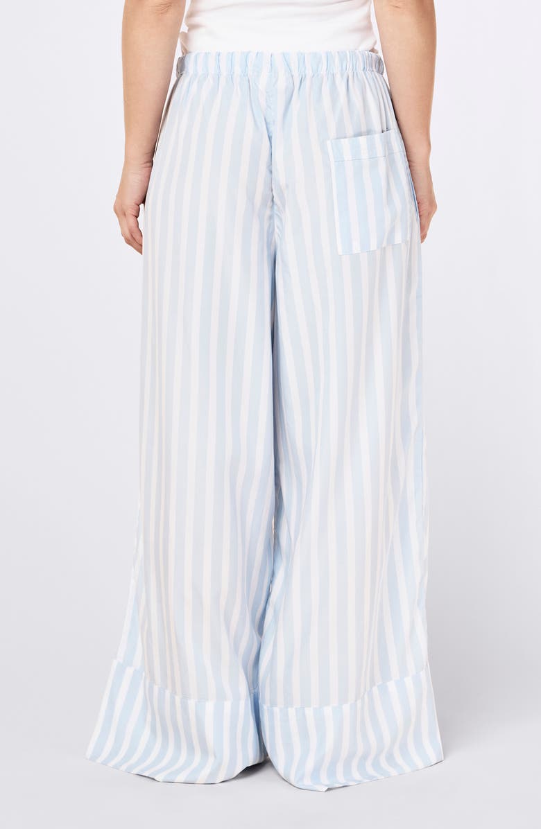Papinelle Amelie Stripe Wide Leg Pants, Alternate, color, Clear Sky