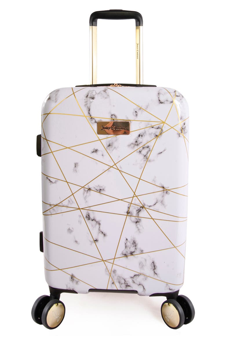 Vivian Collection 21" Hardside Spinner Suitcase, Main, color, MARBLE WEB