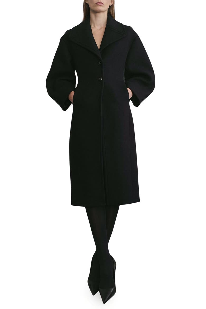 Wool Coat, Main, color, BLACK