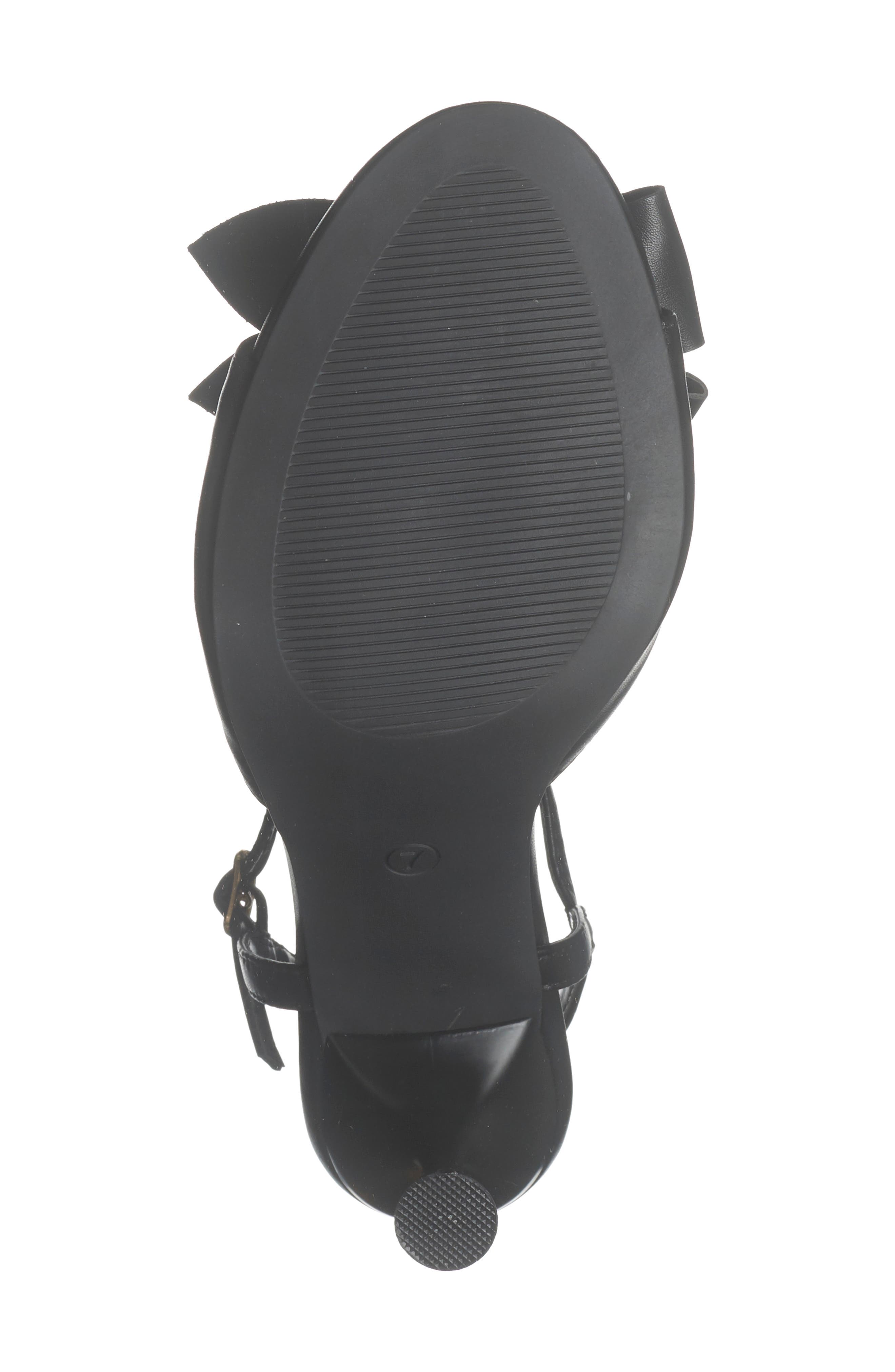 RACHEL Rachel Roy Tokyo Bow Ankle Strap Sandal, Alternate, color, Black