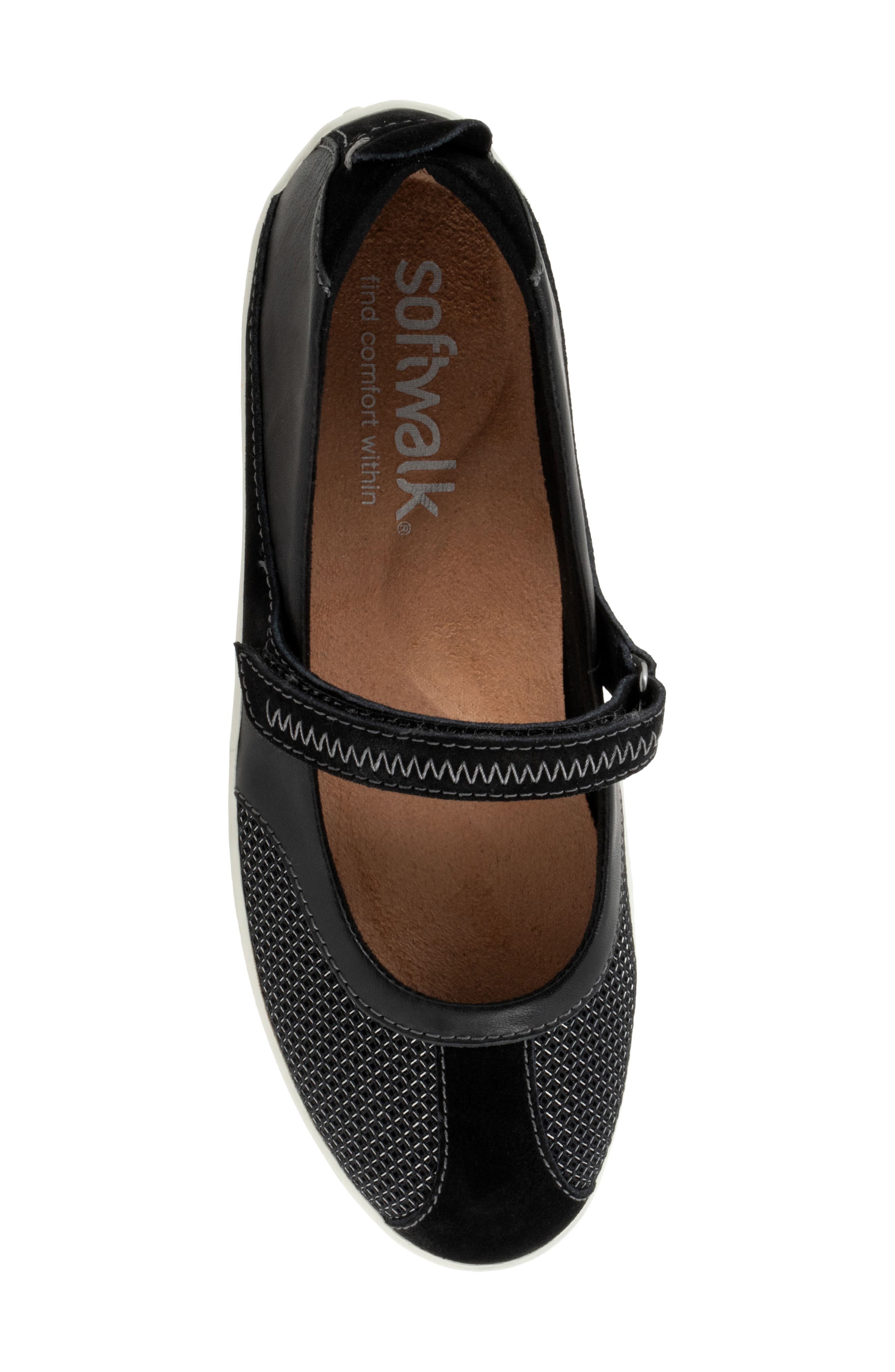 SoftWalk<sup>®</sup> Dayton Mary Jane Sneaker, Alternate, color, Black Suede