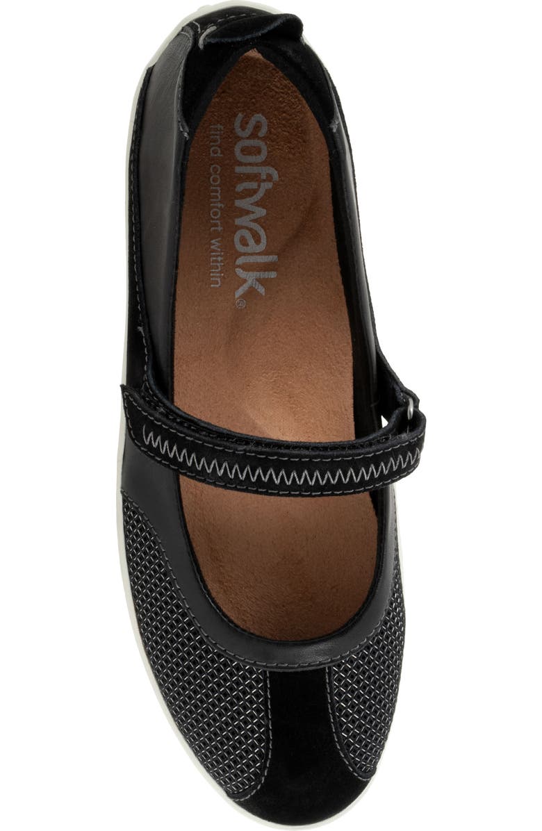 SoftWalk<sup>®</sup> Dayton Mary Jane Sneaker, Alternate, color, Black Suede