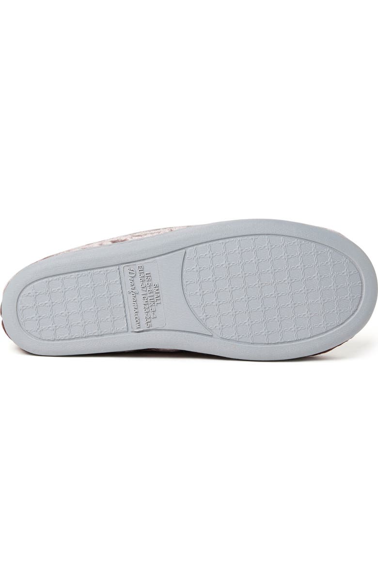 DEARFOAMS Rebecca Velour Slipper, Alternate, color, Frosted Plum