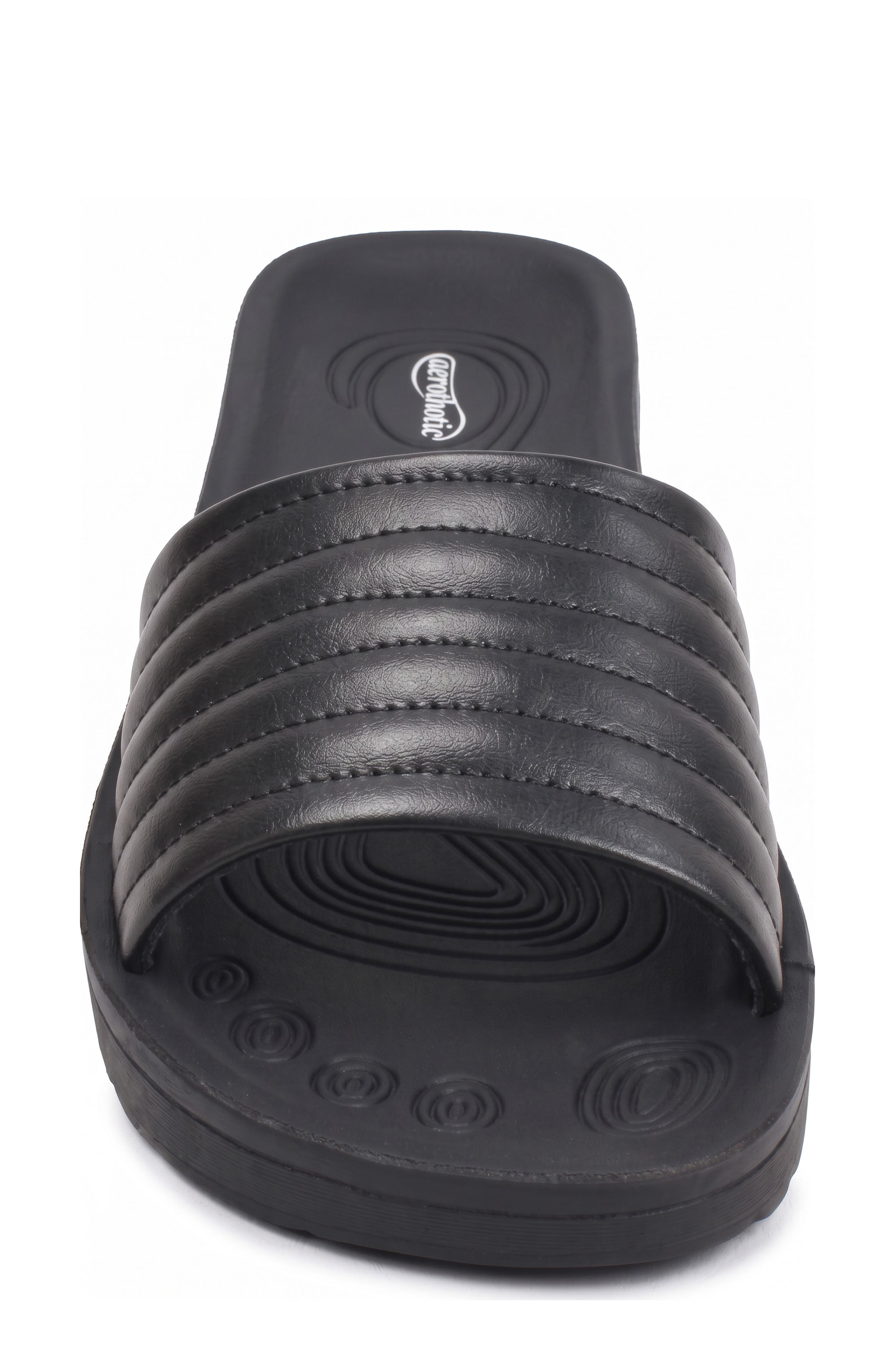 Maeve Slide Sandal, Alternate, color, BLACK