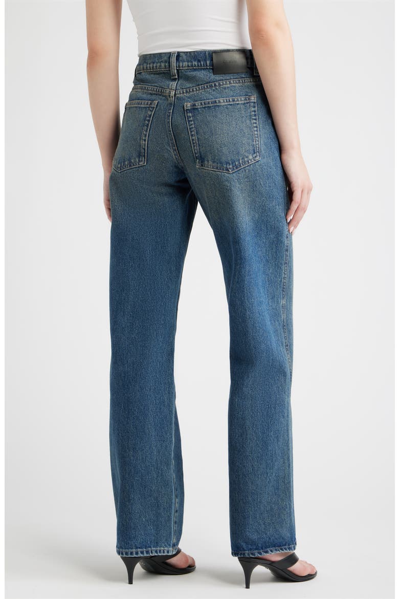 Drue Low Rise Straight Leg Jeans, Alternate, color, TINTED DARK