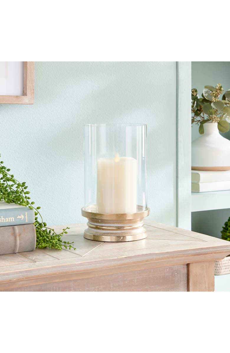 Napa Home & Garden Florence Footed Hurricane, Alternate, color, Gold