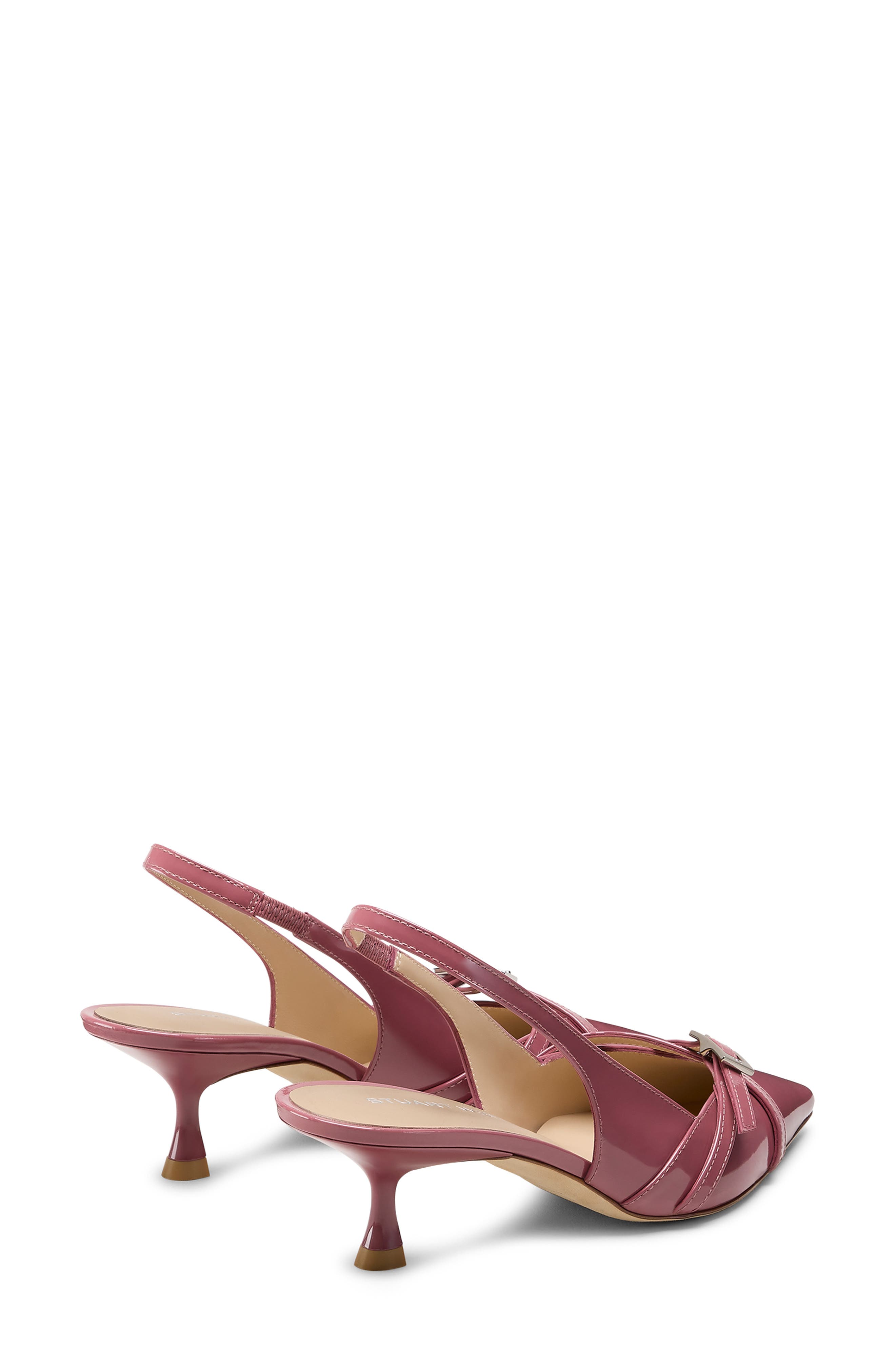 Georgie Kitten Heel Slingback Pump, Alternate, color, DUSTY BERRY