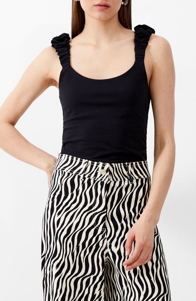 French Connection Rallie Gwyneth Scrunch Strap Tank, Main, color, 