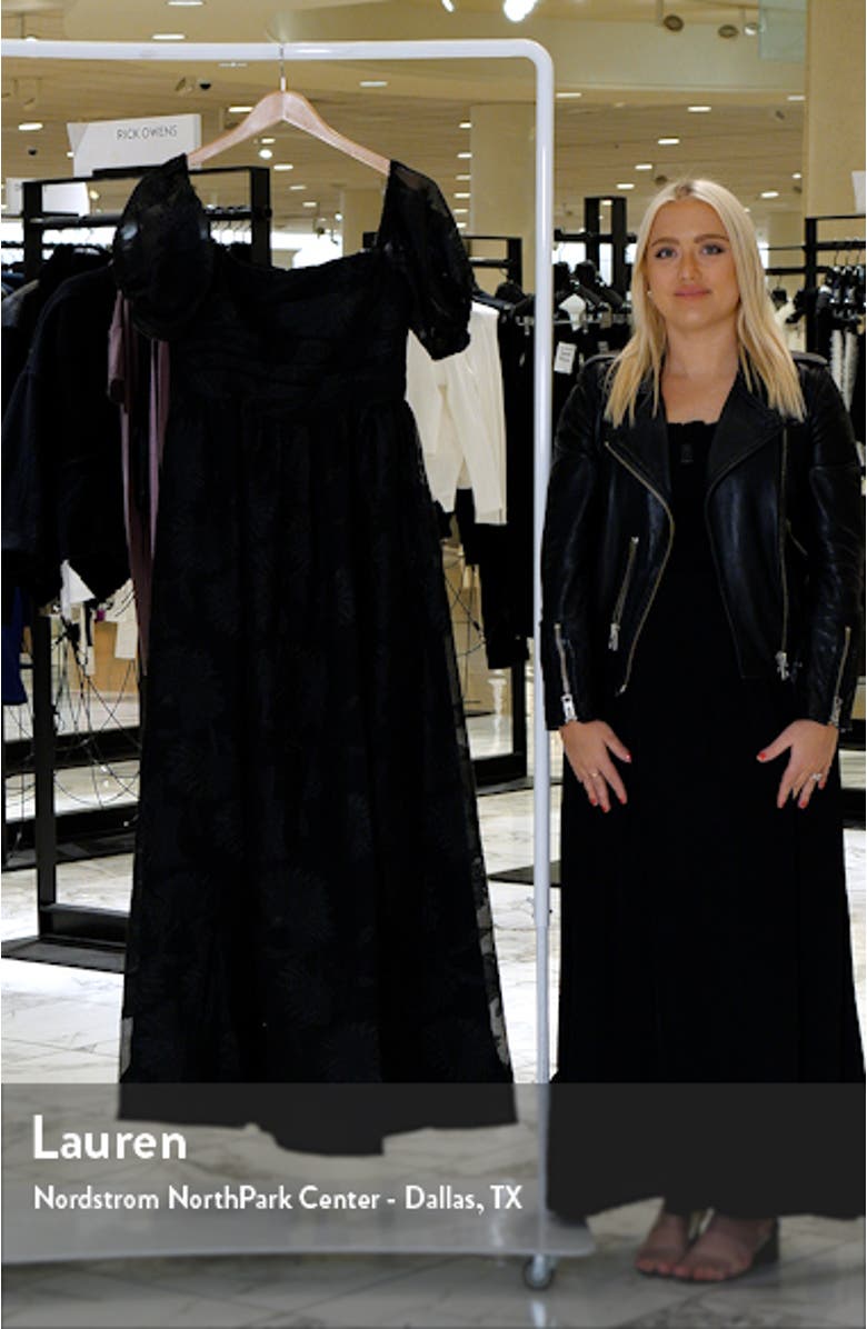 Floral Off the Shoulder Organza Ballgown, sales video thumbnail