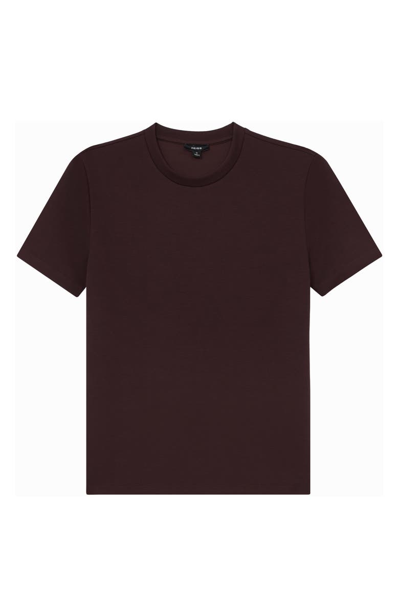 Reiss Bradley Solid Stretch T-Shirt, Alternate, color, Cherry Red