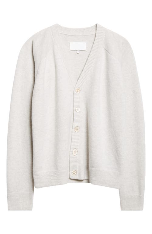 Maison Margiela Wool V-neck Cardigan In White
