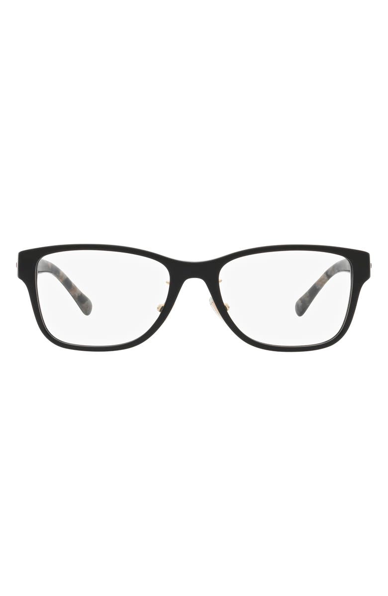 COACH 55mm Rectangular Optical Glasses, Main, color,