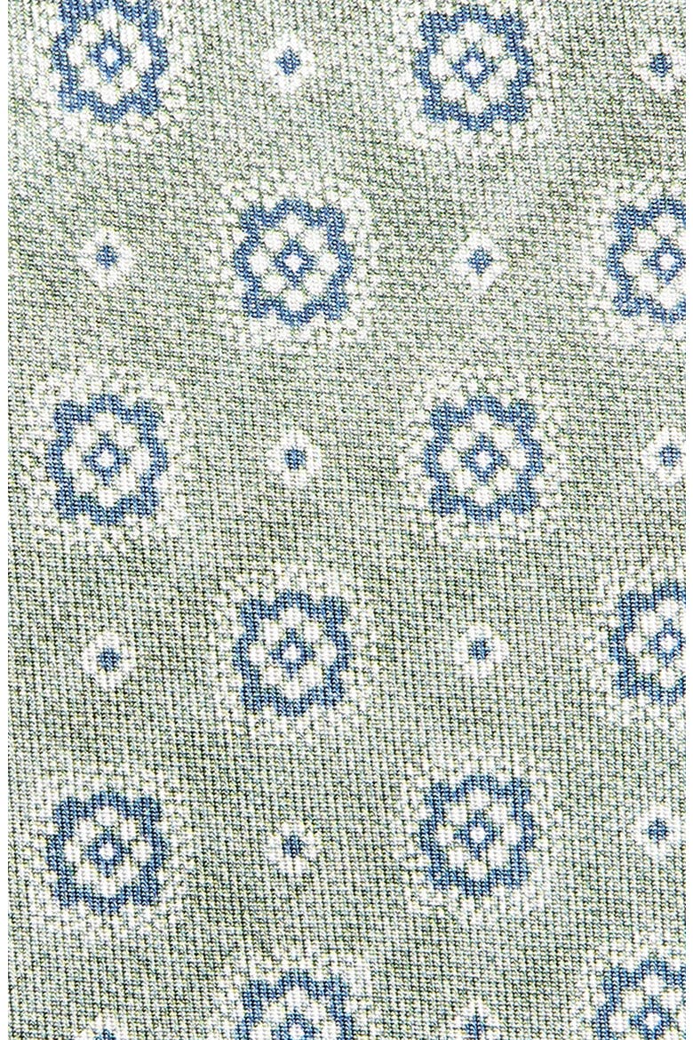 Pearson Medallion Silk Tie, Alternate, color, SAGE