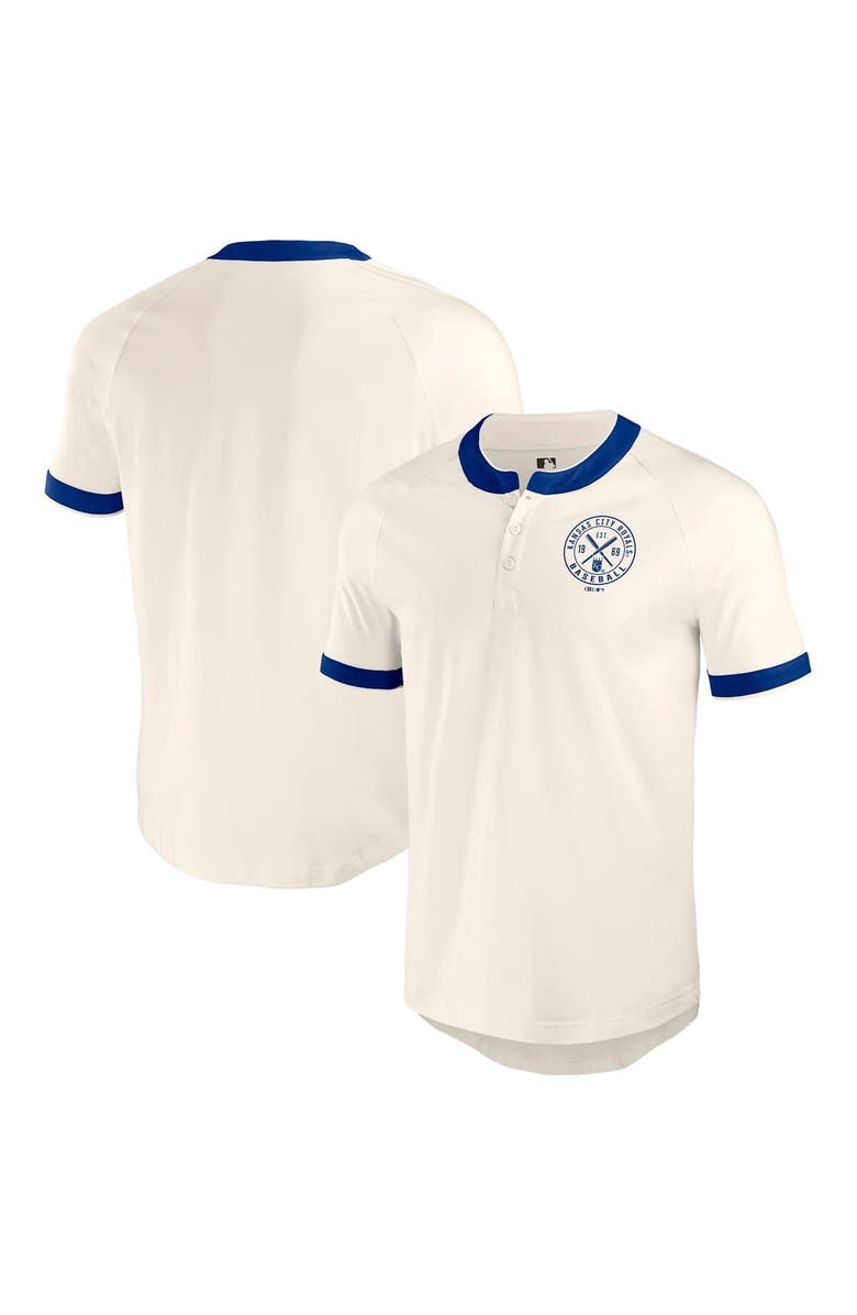 Darius Rucker Collection by Fanatics Men's Darius Rucker Collection by Fanatics White Kansas City Royals Henley Raglan T-Shirt, Main, color, White