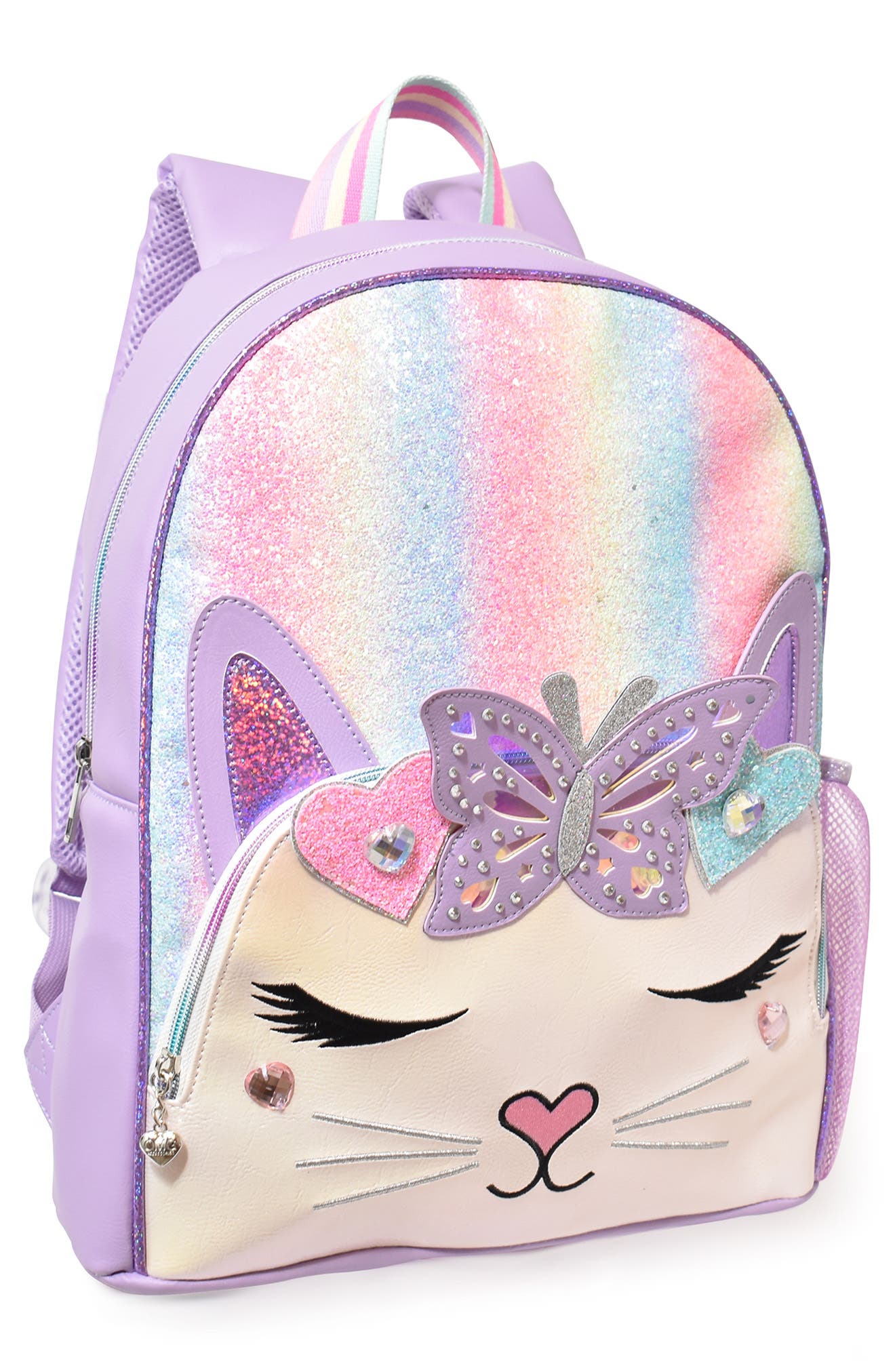 OMG Accessories Kids' Miss Bella Ombré Glitter Backpack, Alternate, color, 