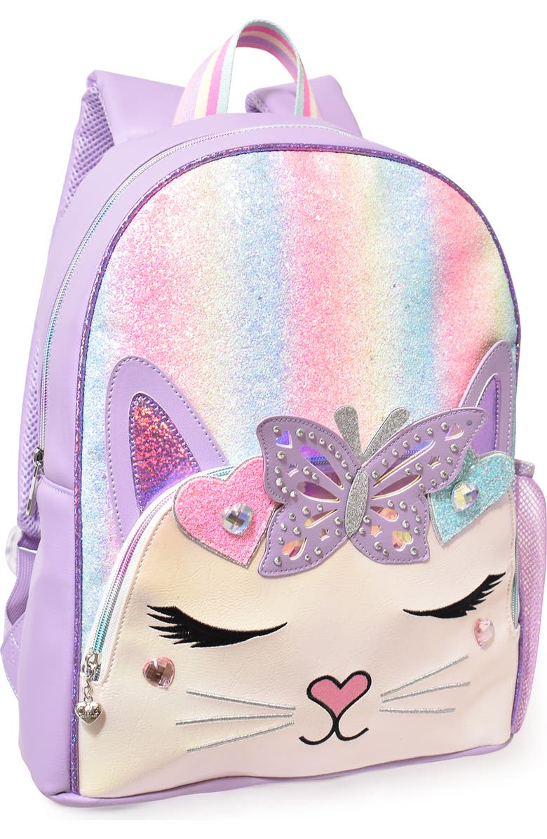 OMG Accessories Kids' Miss Bella Ombré Glitter Backpack, Alternate, color,