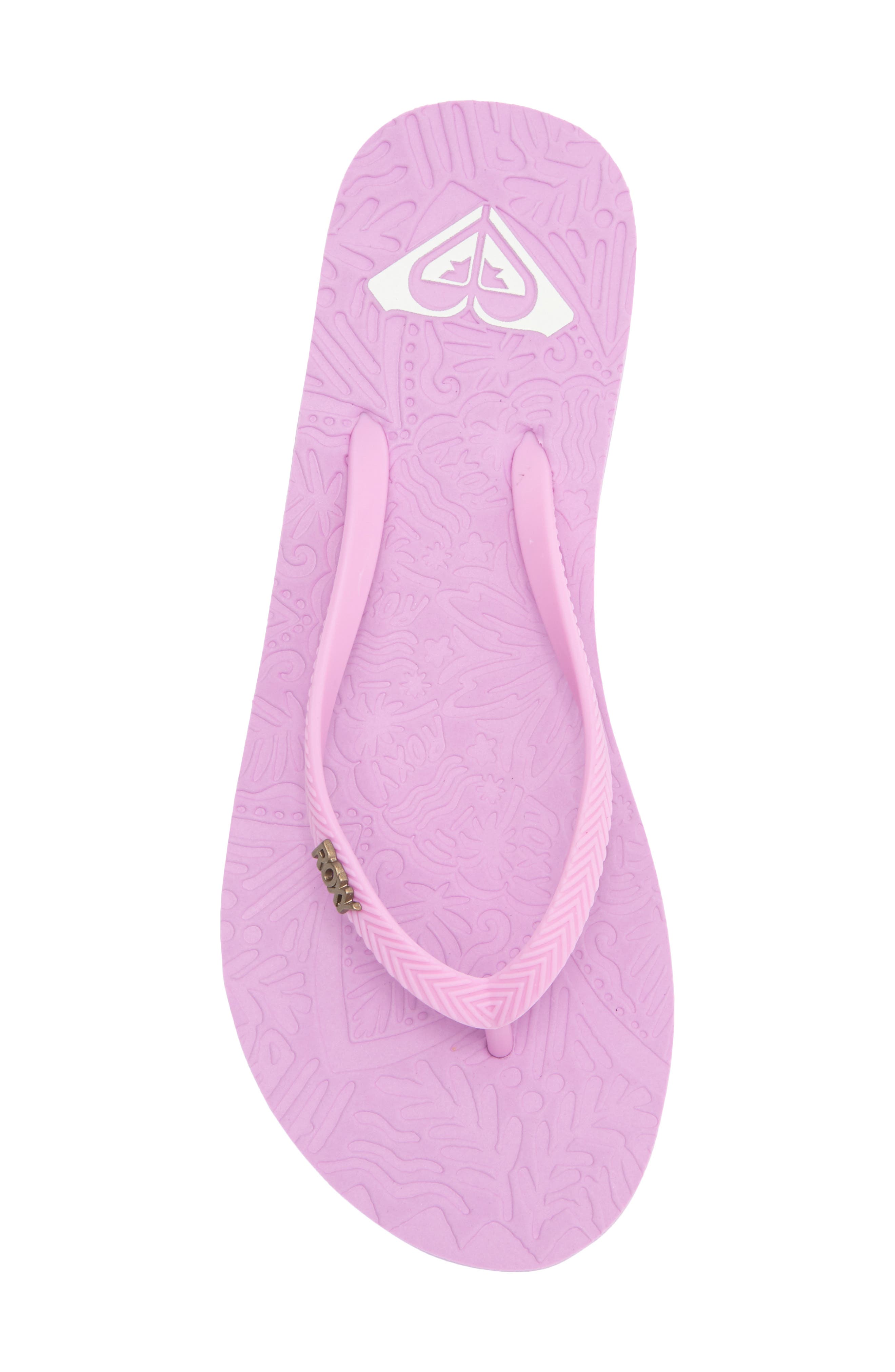 Roxy Antilles II Flip Flop, Alternate, color, Light Purple