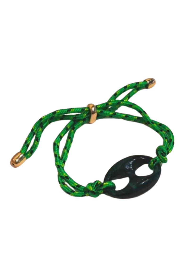 Chalet Adjustable Cord Bracelet, Main, color, GREEN