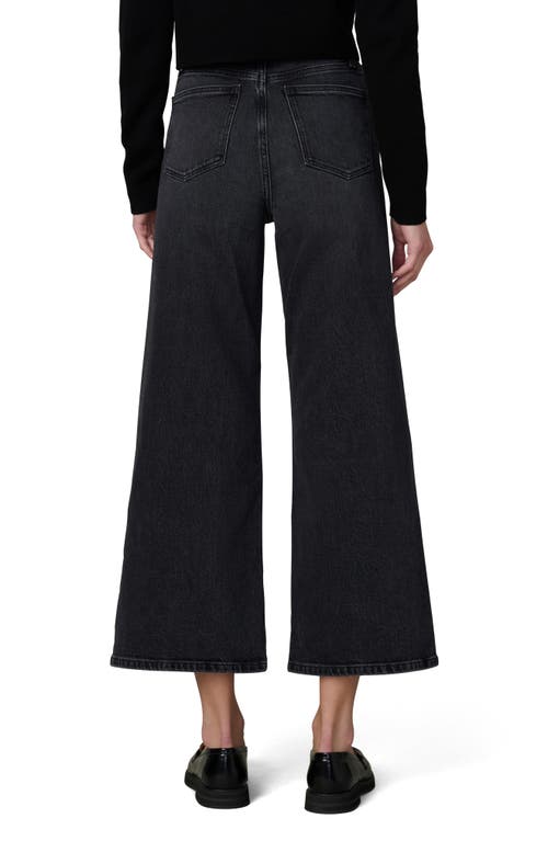 Joe's The Mia High Waist Ankle Wide Leg Jeans In Black