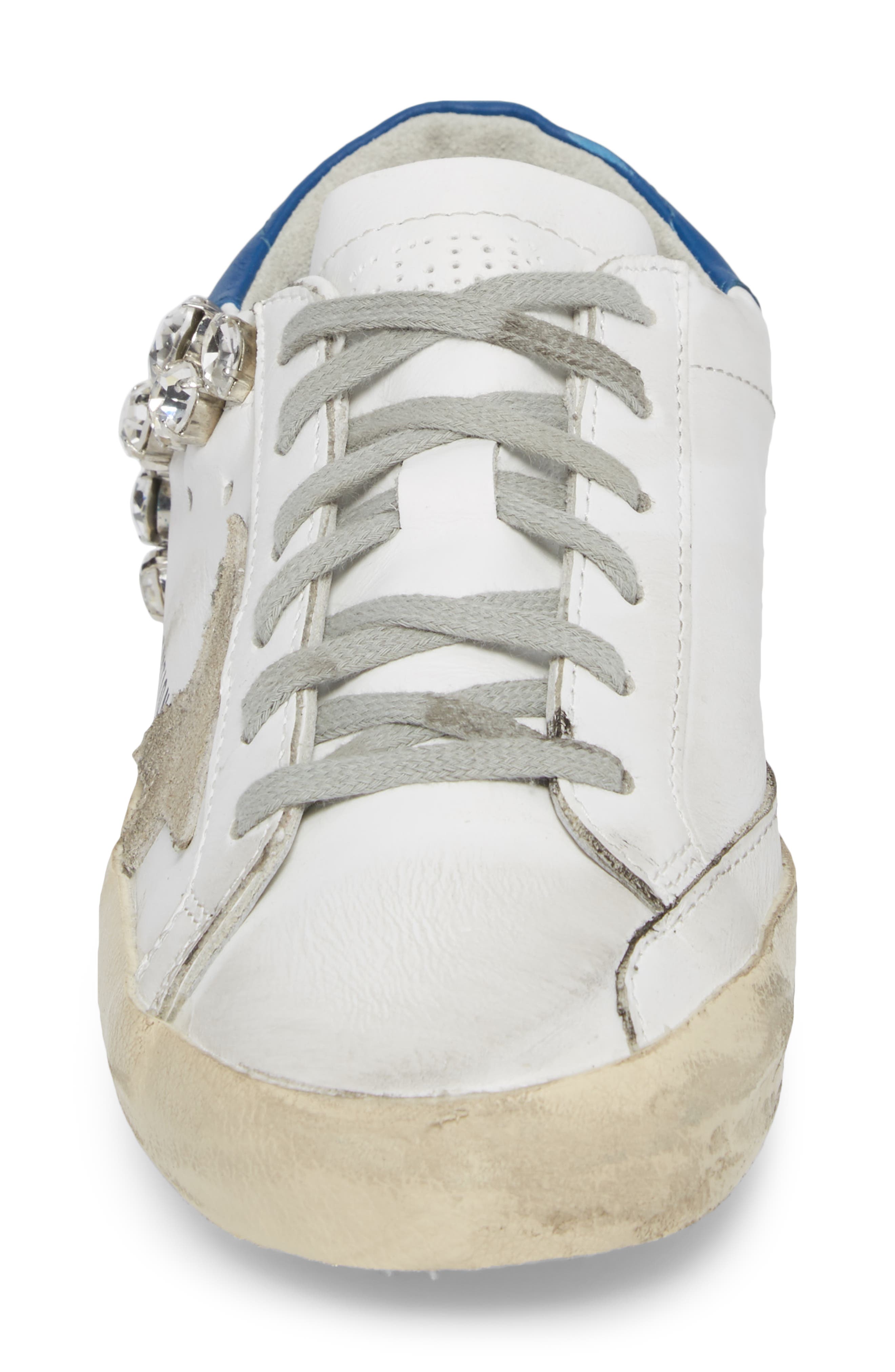 Superstar Embellished Sneaker, Alternate, color, WHITE/ GREY