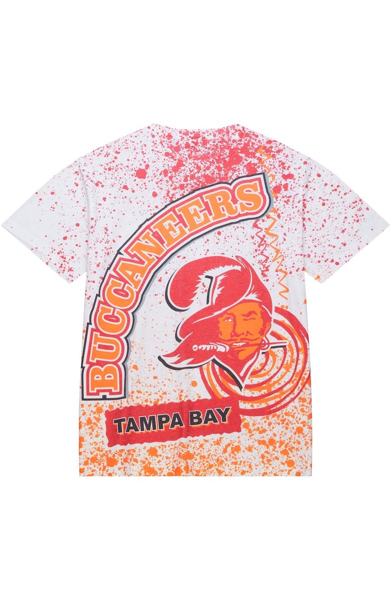Mitchell & Ness Men's Mitchell & Ness White Tampa Bay Buccaneers Team Burst Sublimated T-Shirt, Alternate, color, 