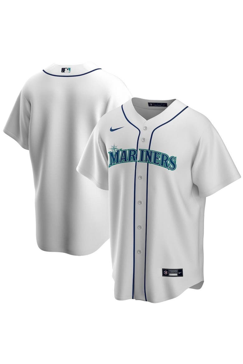 Youth Nike White Seattle Mariners Home Replica Team Jersey, Main, color, WHITE