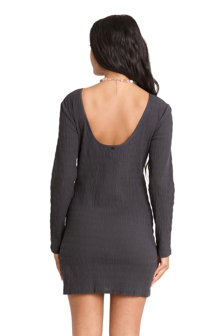 Dream Life Long Sleeve Minidress, Alternate, color, BLACK SANDS