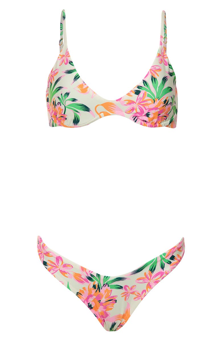 Maaji Irene Reversible Underwire Bikini Top, Alternate, color, Light Beige