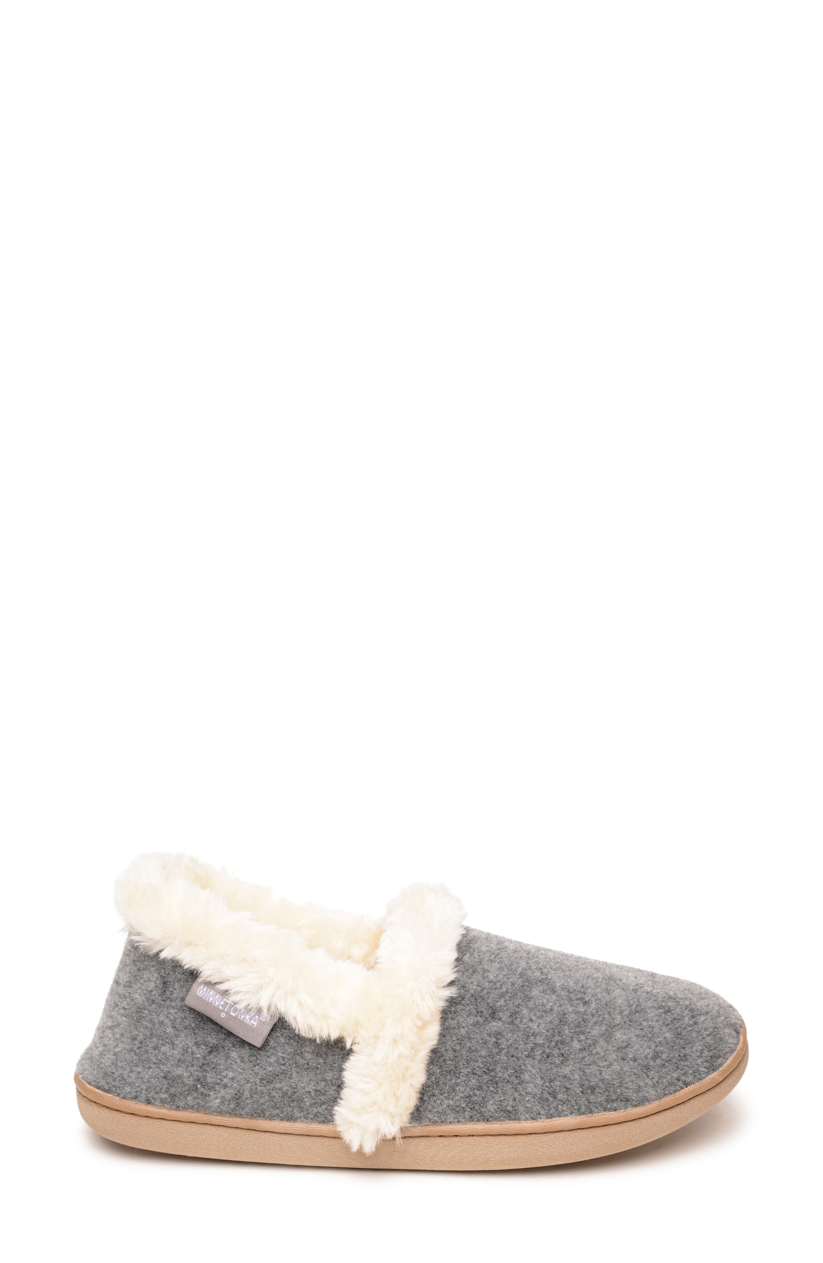 Minnetonka Dina Slipper, Alternate, color, Grey