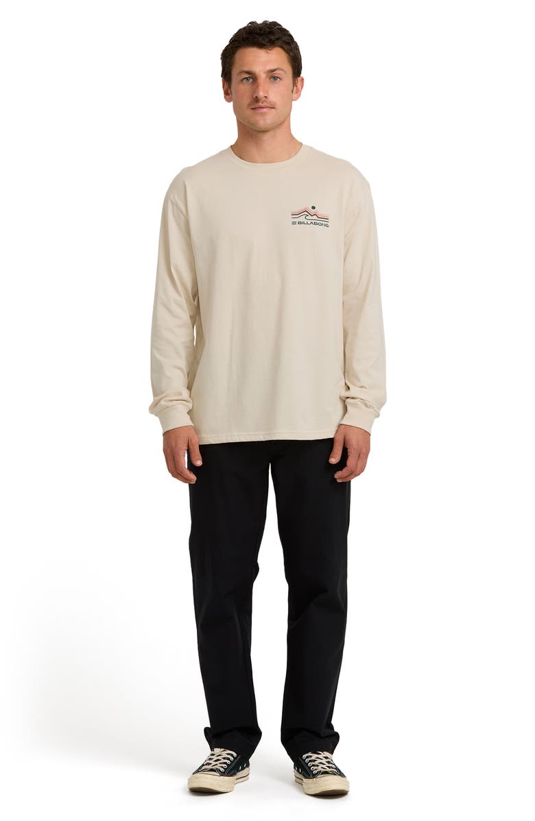 Billabong Range Adventure Division Long Sleeve Organic Cotton Graphic T-Shirt, Alternate, color, Chino