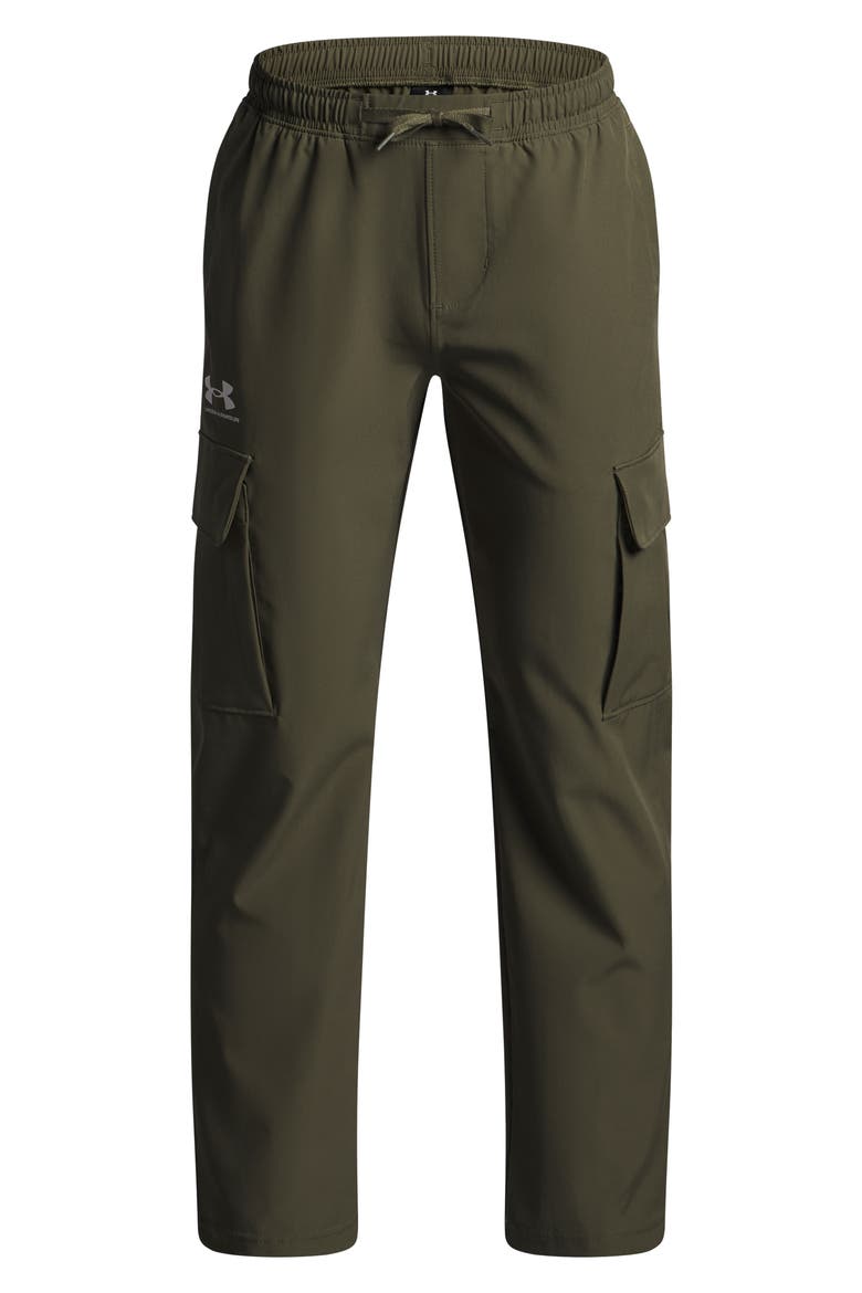 Kids' Icon Woven Pants, Main, color, MARINE OD GREEN
