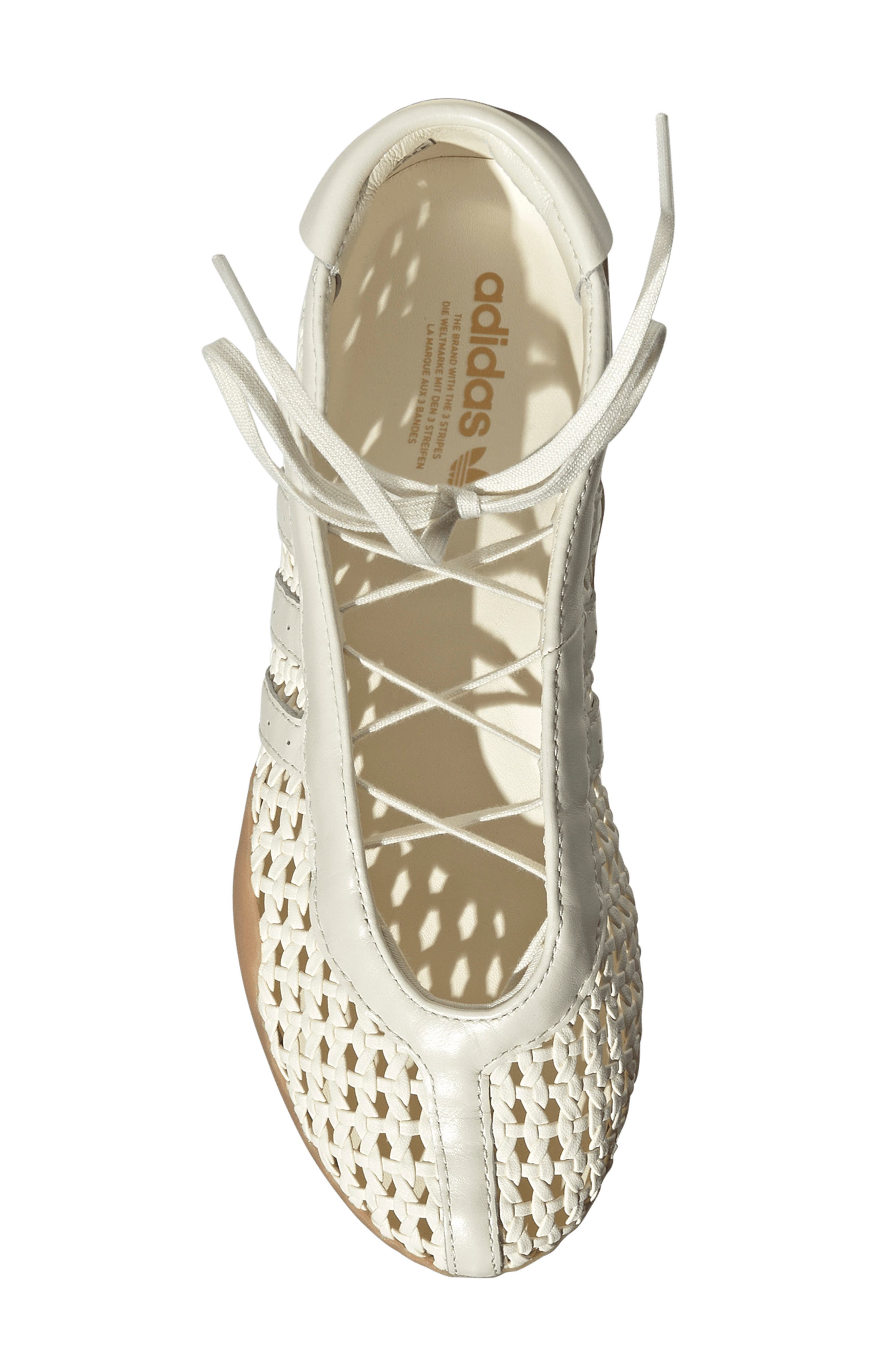adidas Taekwondo Mei Ballet Flat, Alternate, color, Cream White/ Cream White/ Gum4