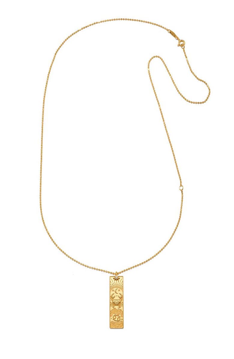 Satya Jewelry Story of Zodiac Necklace, Alternate, color, Cancer