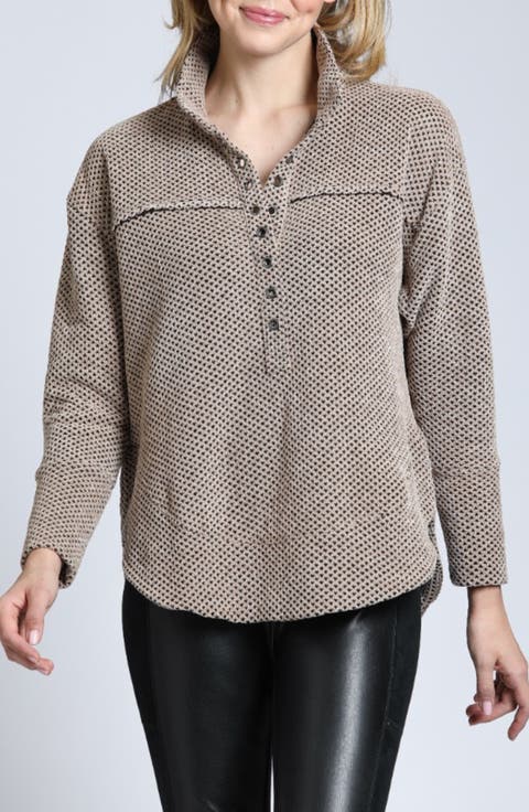 Chenille Waffle Pullover