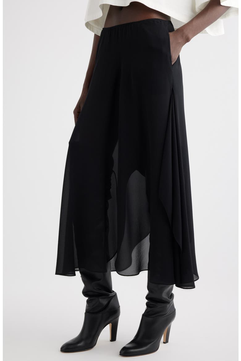 Sheer Silk Georgette Maxi Skirt (Women) | Nordstrom