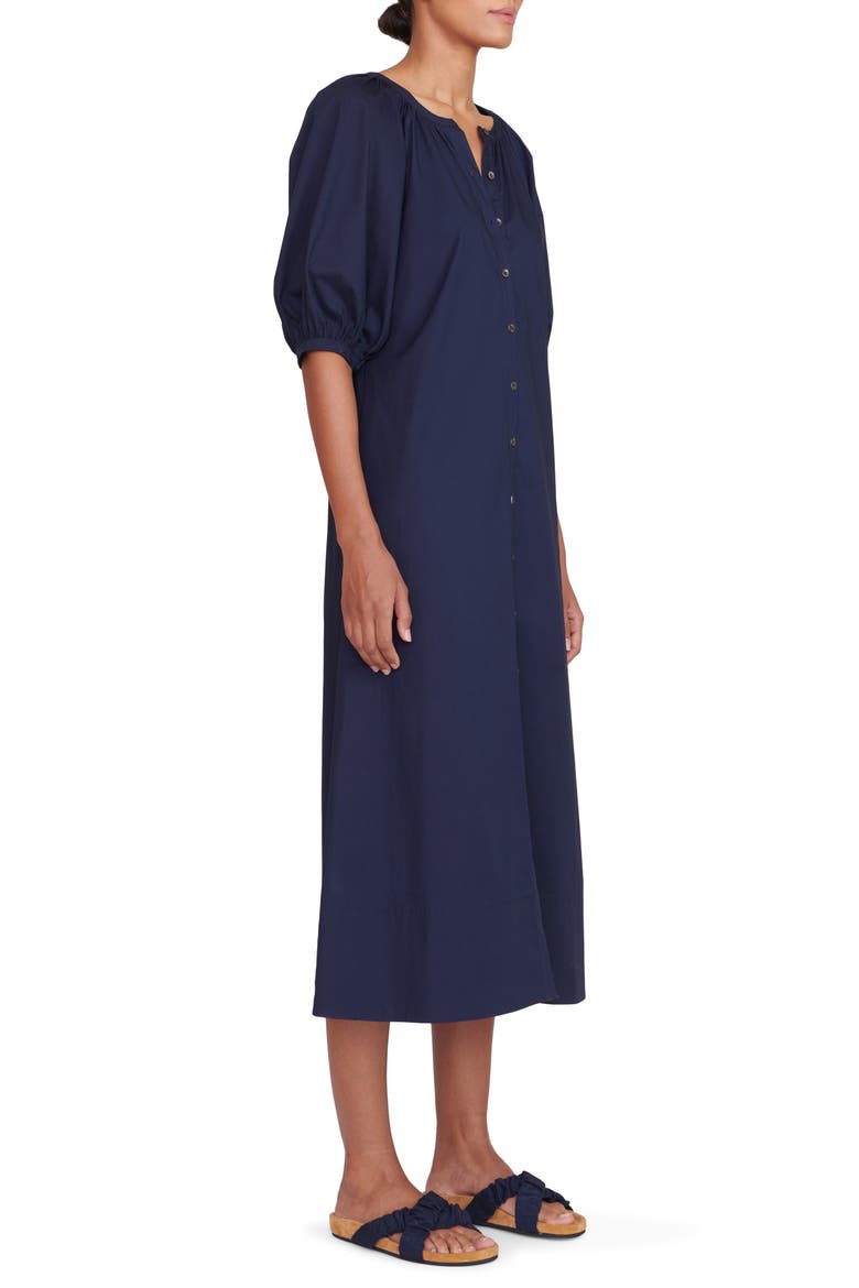 Vincent Puff Sleeve Maxi Dress, Alternate, color, NAVY