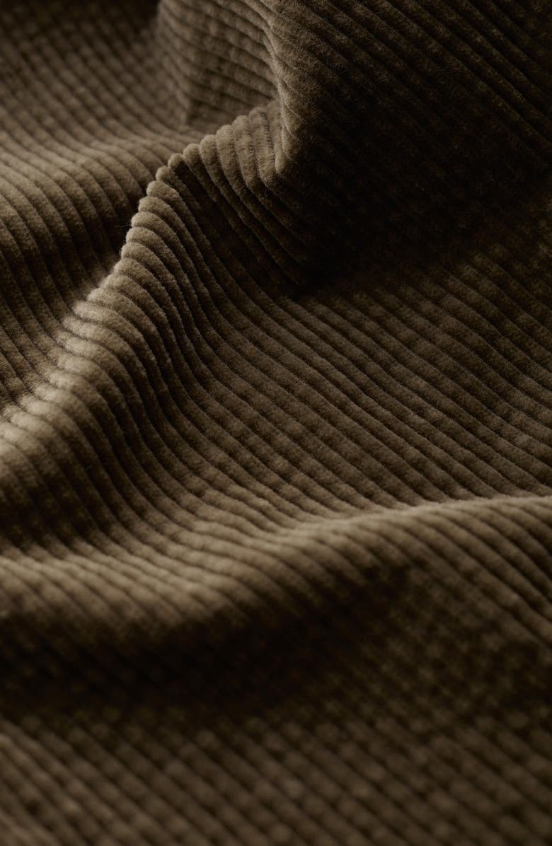 Seasalt Cornwall Asphodel Crop Wide Leg Corduroy Pants, Alternate, color, Dark Seagrass