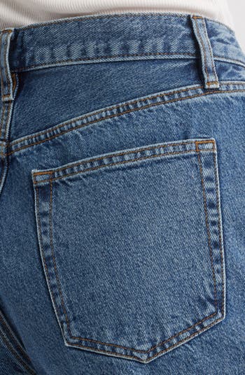 The Timeless High Waist Mid Thigh Denim Shorts