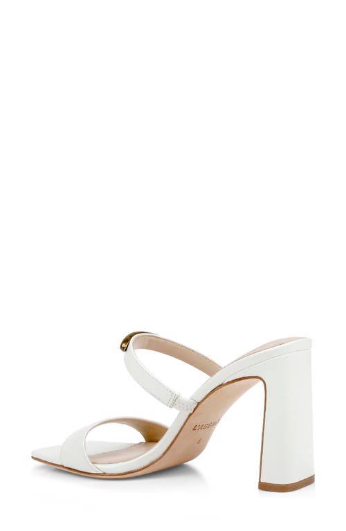 L'agence Catriona Block Heel Sandal In White