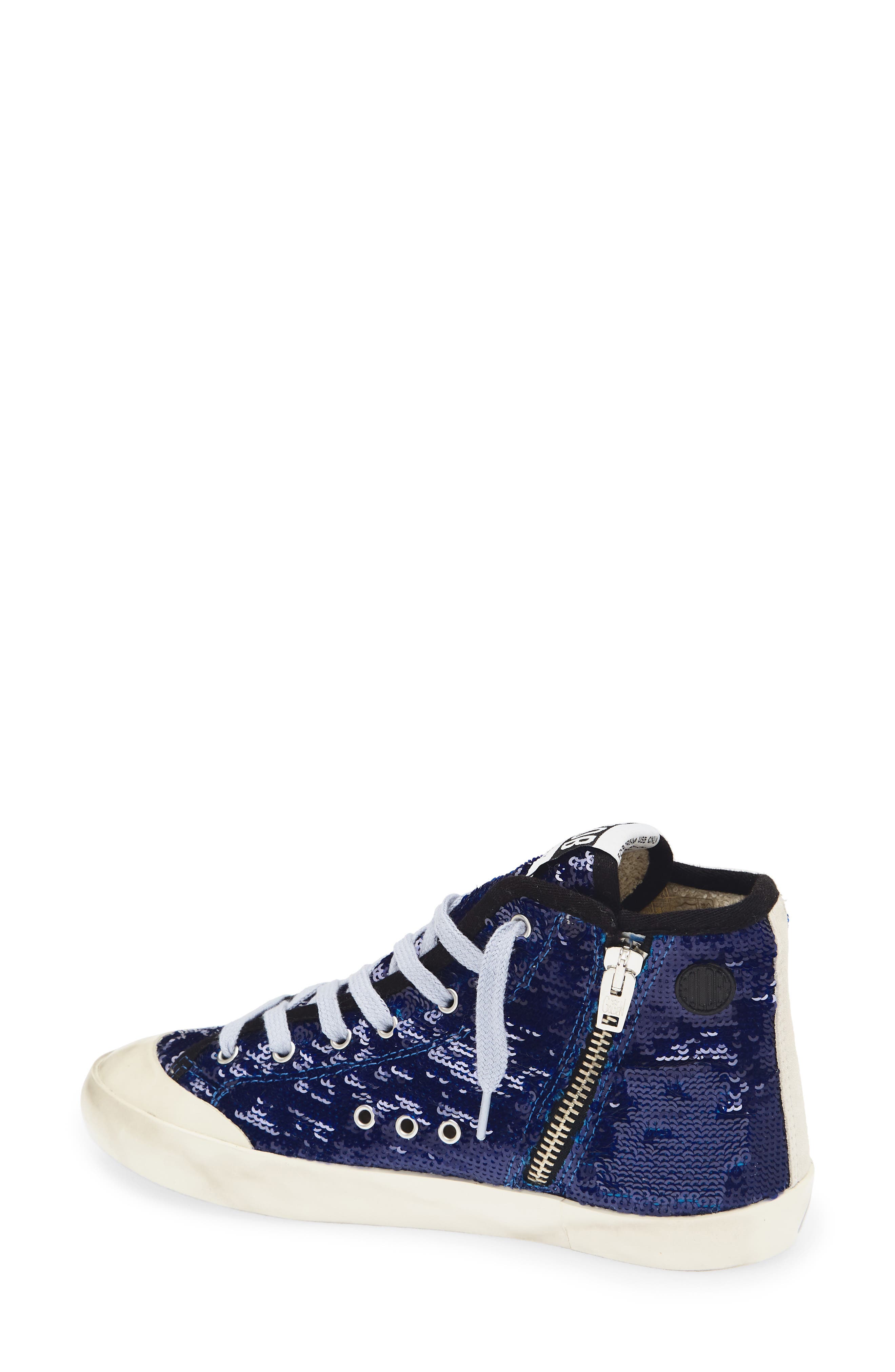 Kids' Francy Sequin High Top Sneaker, Alternate, color, BLUETTE/ ICE