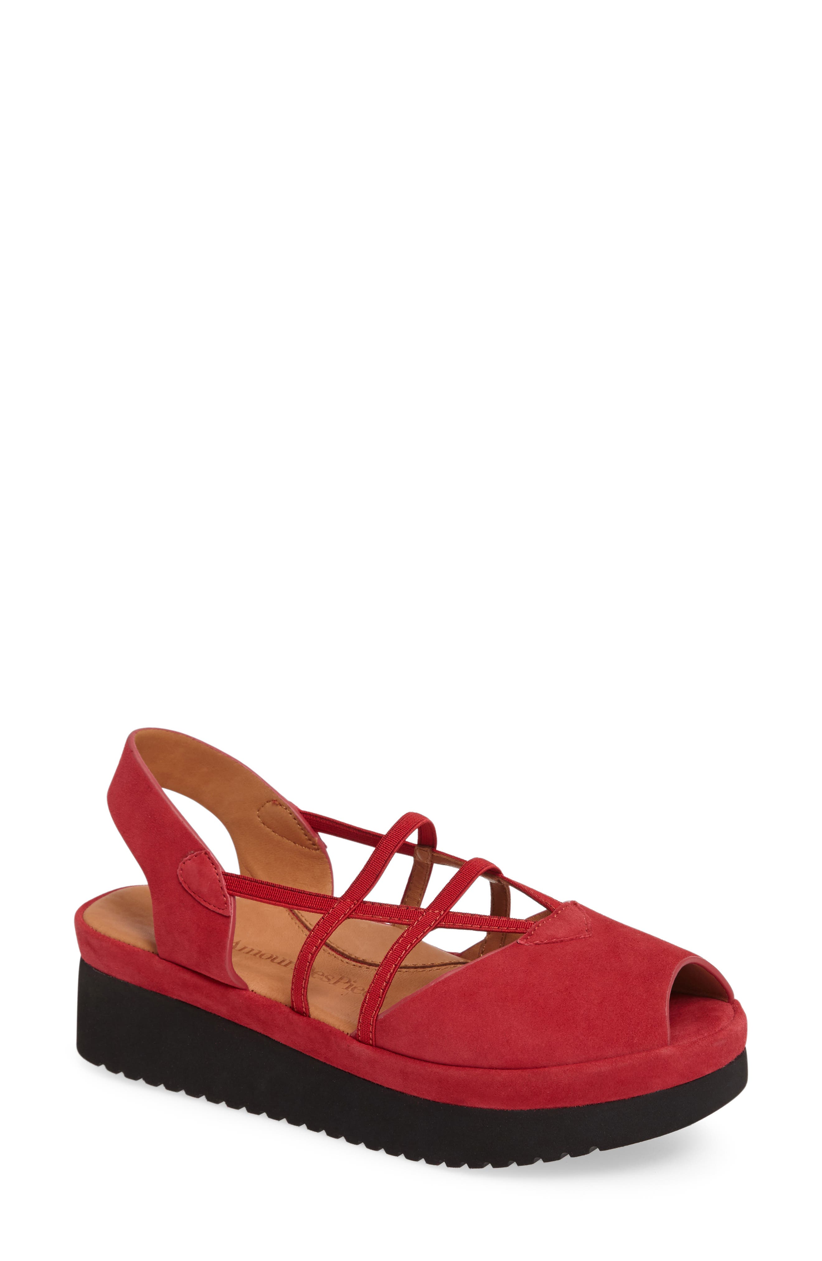 L'Amour des Pieds Adelais Platform Wedge Sandal, Main, color, 