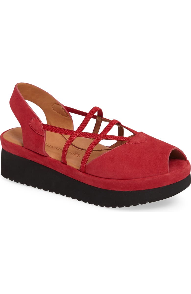 L'Amour des Pieds Adelais Platform Wedge Sandal, Main, color,