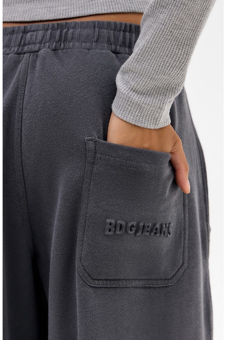 Bobbi Pleated Cotton Pants, Alternate, color, CHARCOAL