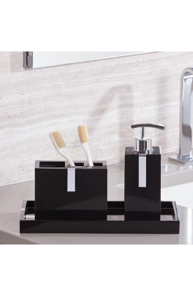 ROSELLI TRADING COMPANY Houston Street 3-Piece Bathroom Set, Alternate, color, Black