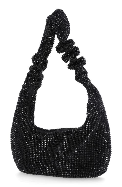 Jessica Mcclintock Devora Rhinestone Bag In Black
